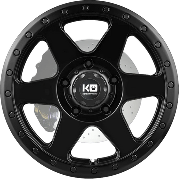 Quake King OffRoad Wheels Satin Black 18"x9"